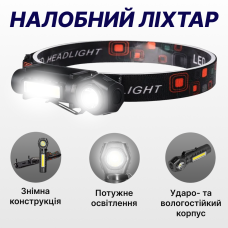 Налобний ліхтар Andowl Q-TD101 акумуляторний LED ліхтар