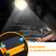 Акумуляторний LED світильник Leovin LE-085 100W прожектор аварійний із сонячною панеллю і павербанком Італія