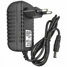 Мережевий адаптер ac dc 12v 2a 5.5x2.1 мм JoyPro Adapter блок живлення для дбж юпс безперебійника камери роутера та пристроїв з живленням дс 12в від розетки 220v євровилка подвійна ізоляція чорний
