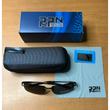Модні чоловічі сонцезахисні окуляри 2025 polarized SMB сонячні захисні UV400 поляризаційні антиблікові для риболовлі відпочинку авто polaroid від сонця стильні квадратні полароід темно-сіра оправа димчаті лінзи у комплекті твердий футляр