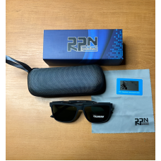 Модні чоловічі сонцезахисні окуляри 2025 polarized black g15 сонячні захисні UV400 поляризаційні антиблікові для риболовлі відпочинку авто polaroid від сонця стильні квадратні полароід чорна оправа блакитні лінзи у комплекті твердий футляр