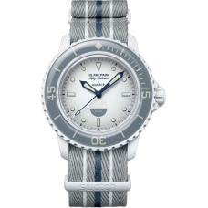 Наручний годинник Blancpain × Swatch Bioceramic Scuba Fifty Fathoms Collection ''Antarctic Ocean